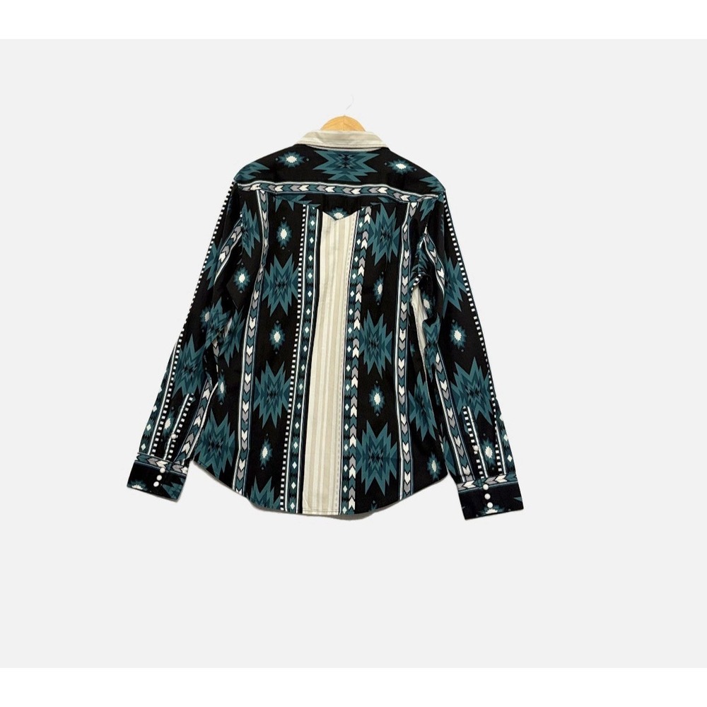 Sendero Provisions The Wyatt Western Shirt Aztec Pearl Snap Long Sleeve Mens L - Picture 2 of 9